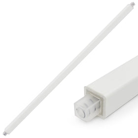 Showingo towel bar replacement rod 24-inch white with spring ends for easy bathroom upgrade.