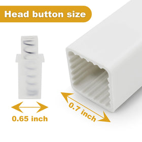 Showingo towel bar replacement rod spring-end installation demonstrates quick no-tools mounting.