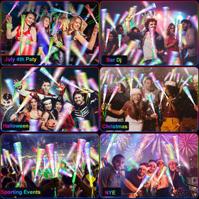 SHQDD long-lasting-battery-wands sustain glow through extended gatherings.