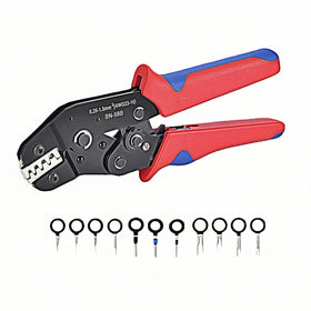 Shrandi SN-58B ratchet crimper for precise crimps on AWG23-16 terminals