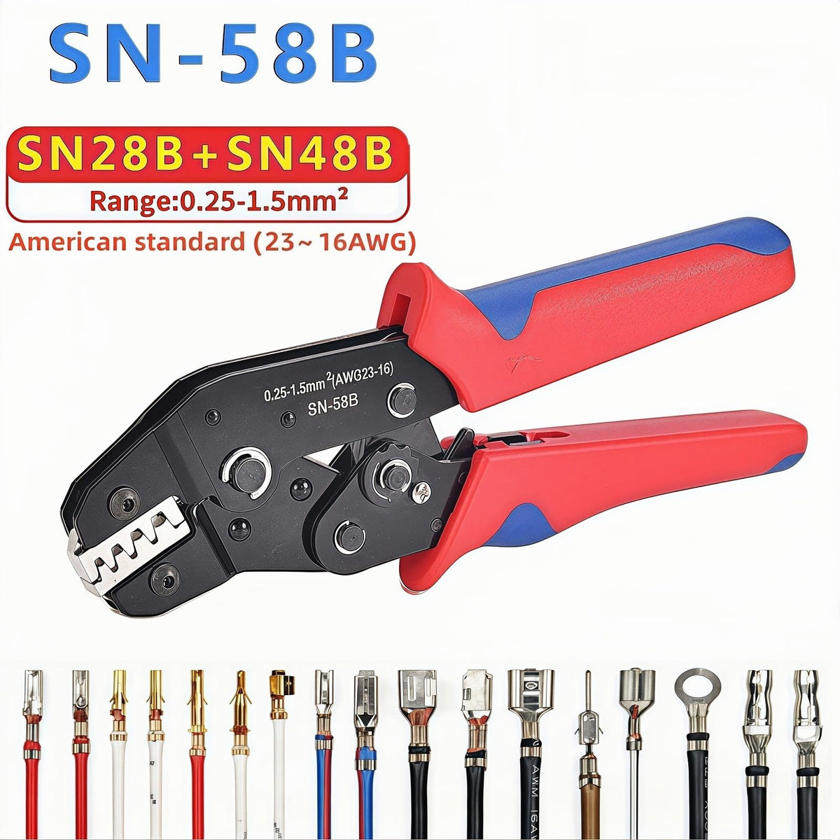 Shrandi SN-58B with 11-piece terminal removal kit for safe extraction
