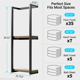 ShuboDecoratik wall-mounted design frees floor space for easy foot traffic.