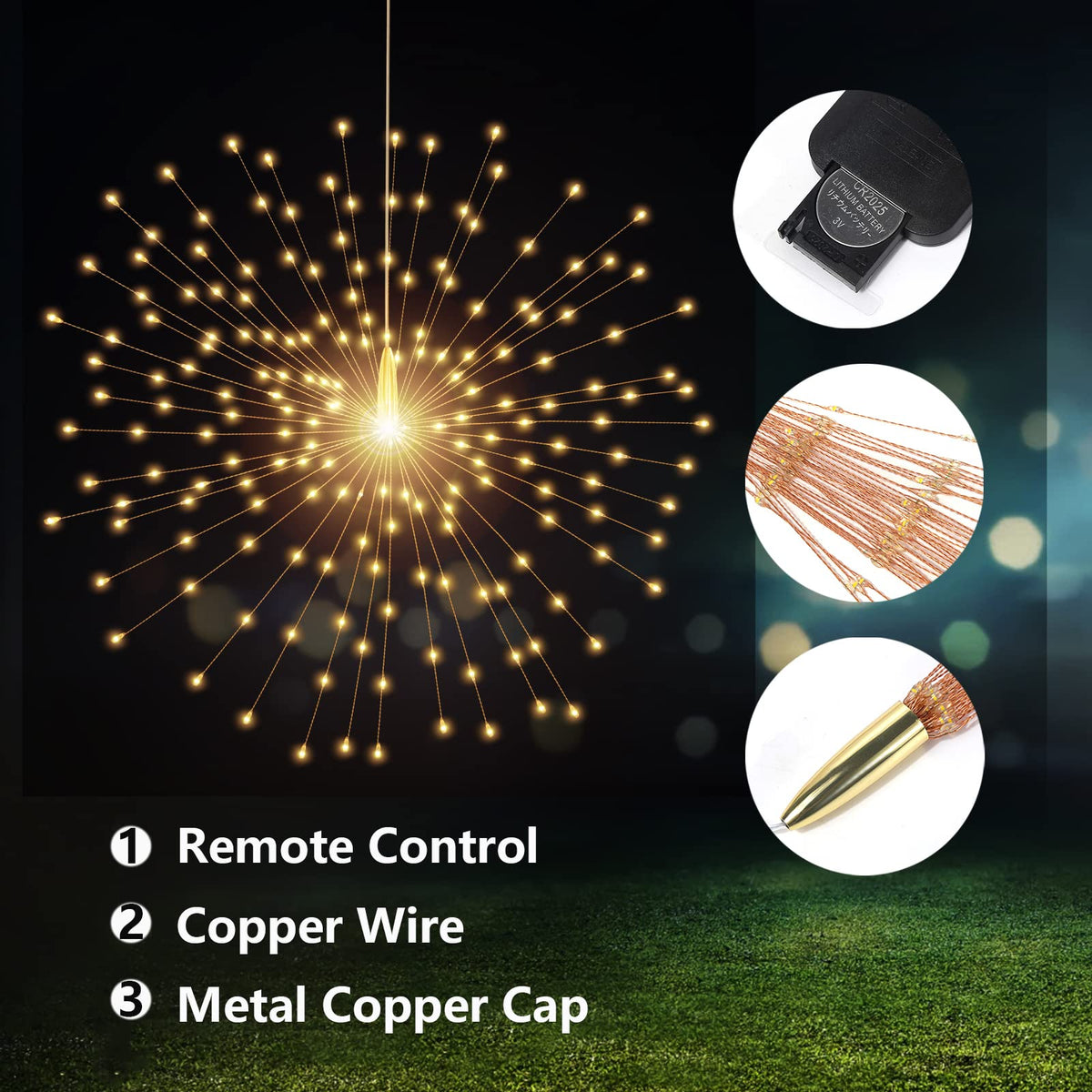 SHUKAN IP67 waterproof lights withstand outdoor rain and sun.