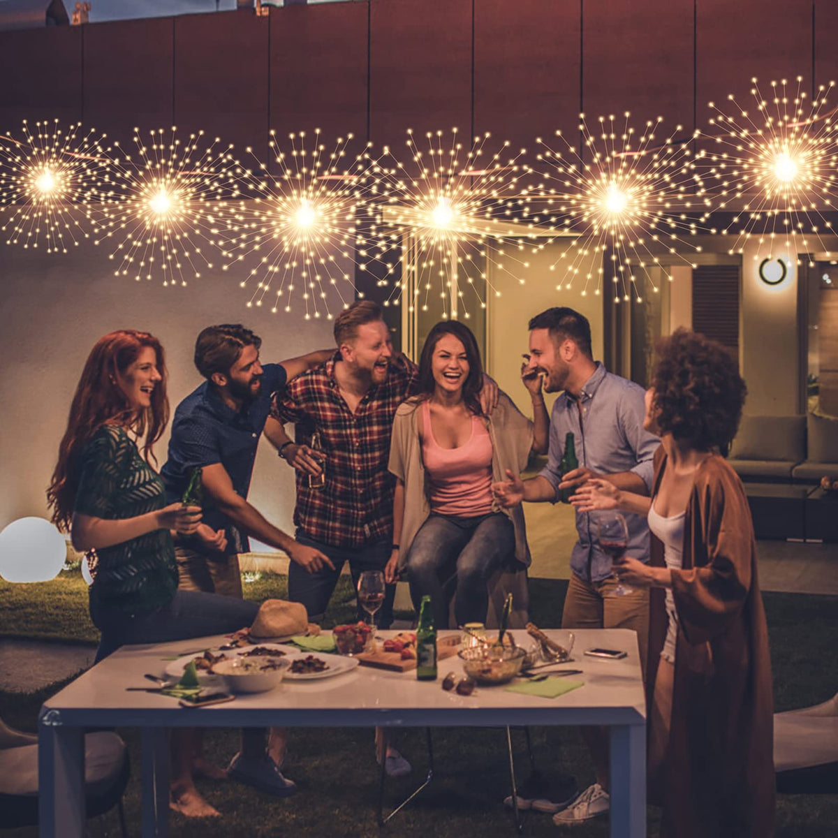 SHUKAN remote control and timer enable customizable lighting scenes.