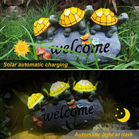 Shumi eco-friendly solar turtle yard decor adds sustainable lighting and visual interest.
