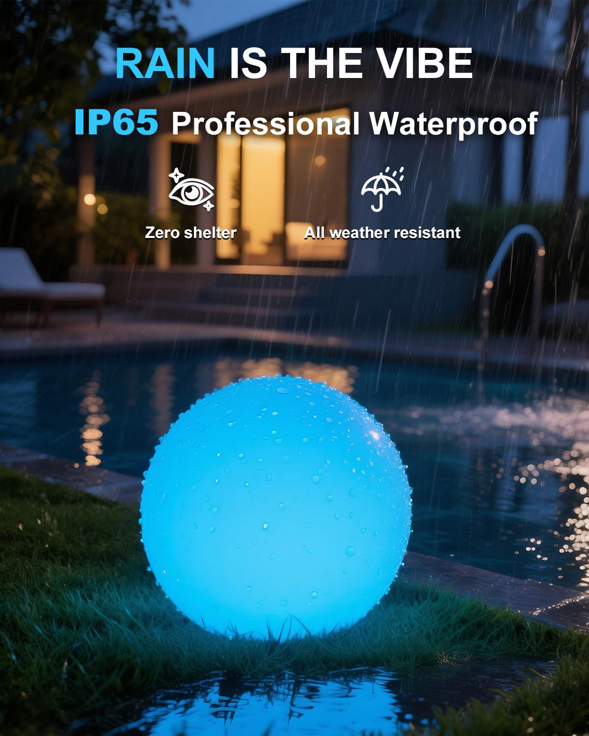 Shumi globe light showcasing auto on/off convenience