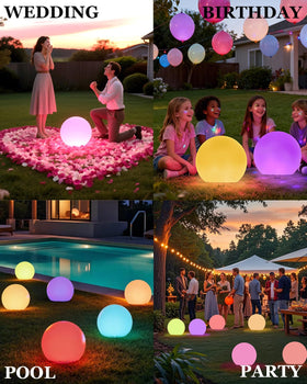 Shumi globe light installed along garden path for easy installation