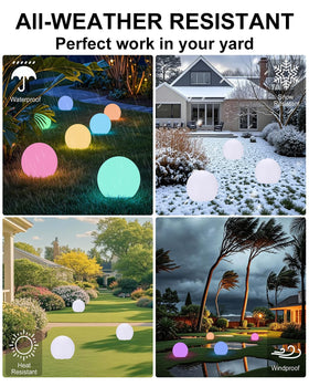 Shumi RGB globe light used for poolside or event ambiance