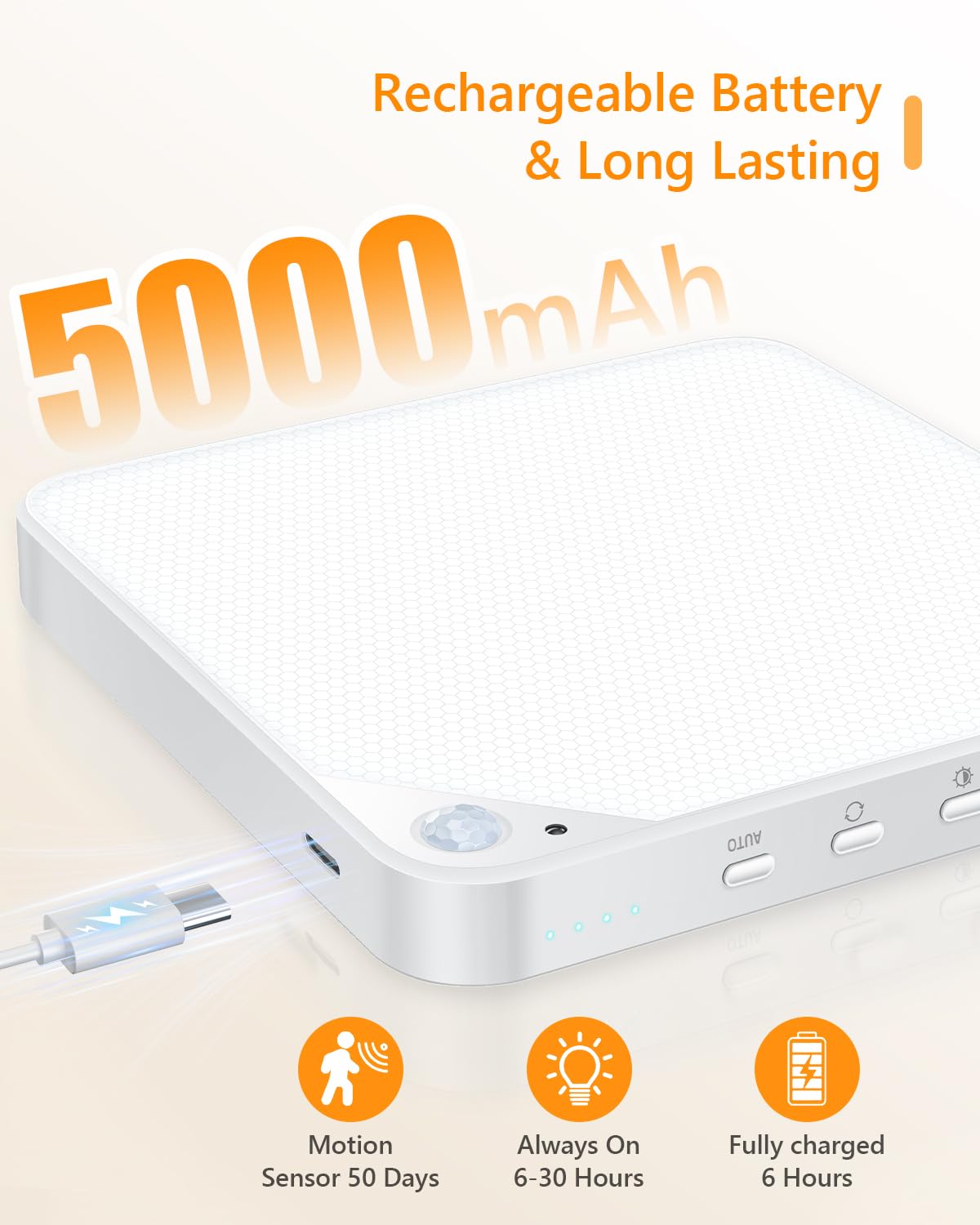 ShunFSC 5000mAh rechargeable battery for long runtime between charges