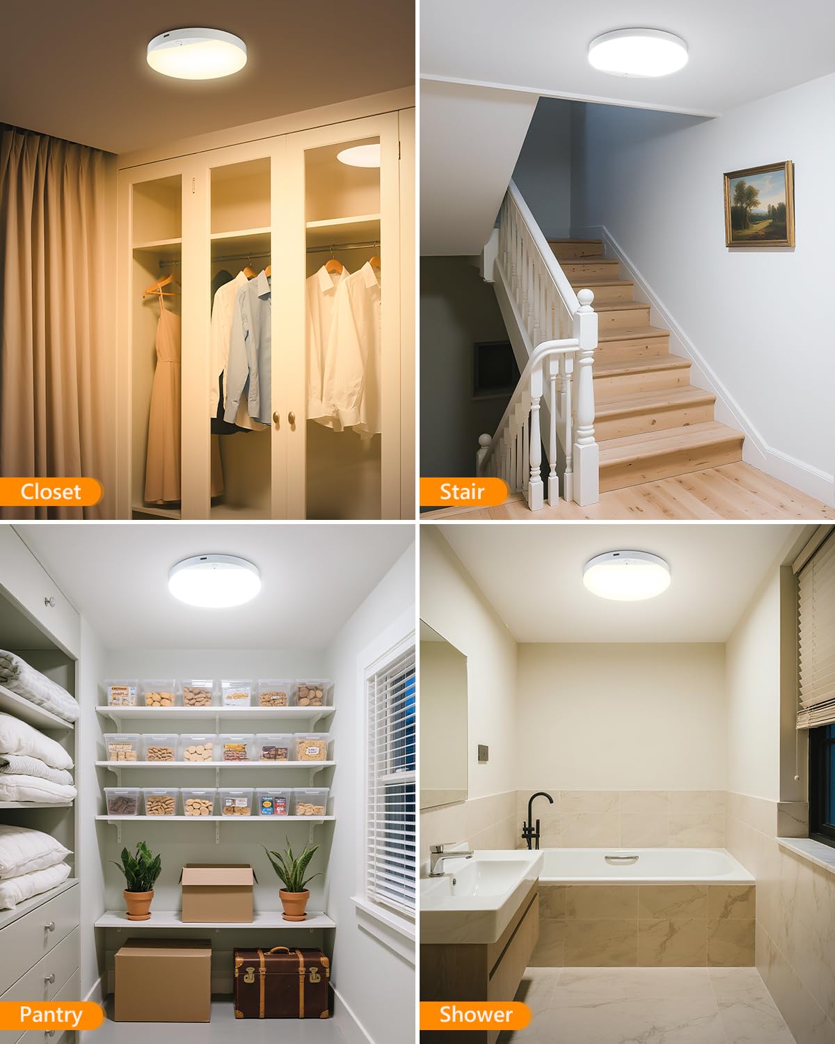 ShunFSC motion sensor activation lights entryways hands-free at night