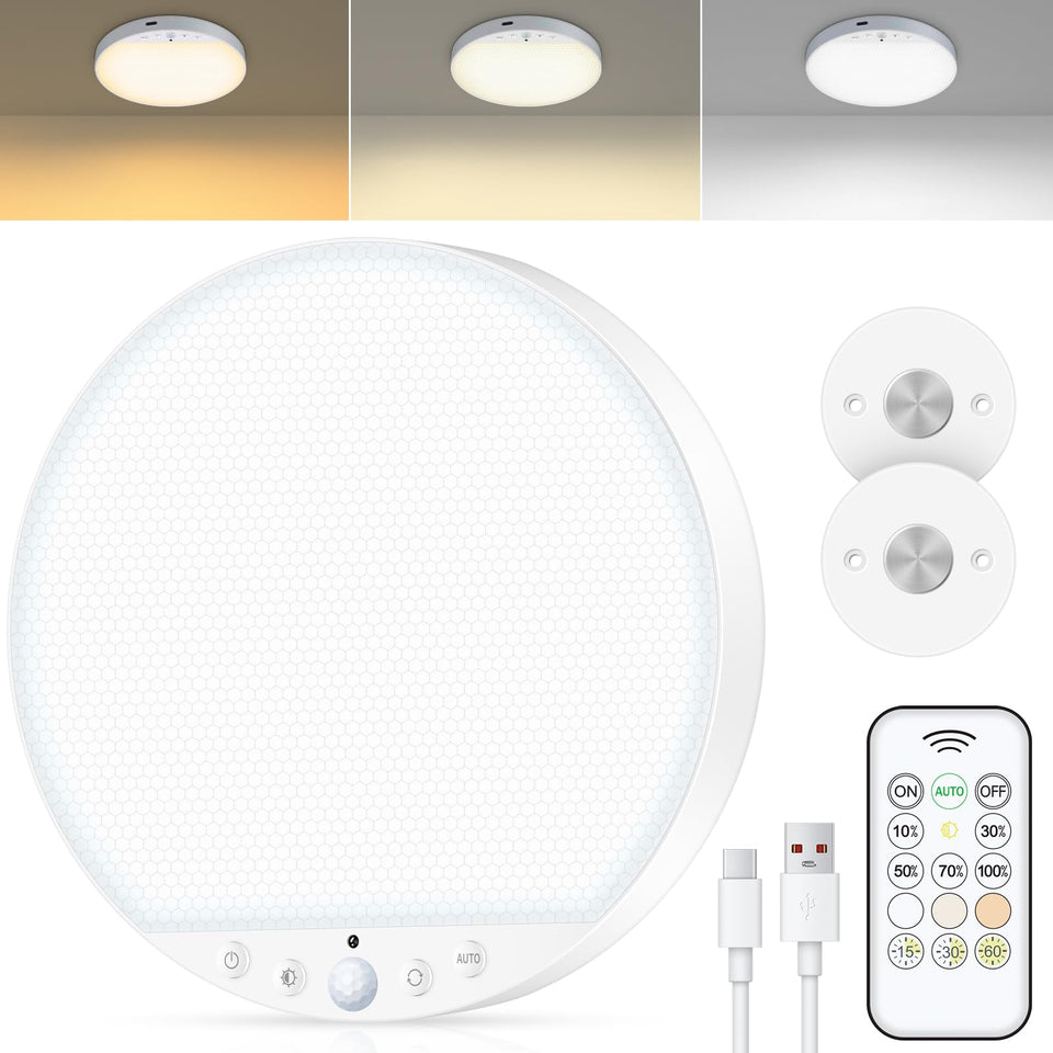 ShunFSC rechargeable motion light with magnetic base provides tool-free installation