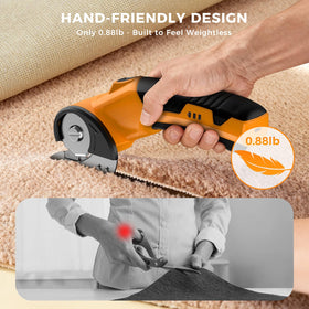 Shuniu safety-equipped cutter with LED light guiding precise cardboard cuts