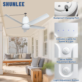 SHUNLEE four-speed motor delivering strong airflow with quiet operation