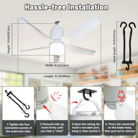 SHUNLEE Four wind speeds let you customize airflow for tents and patios