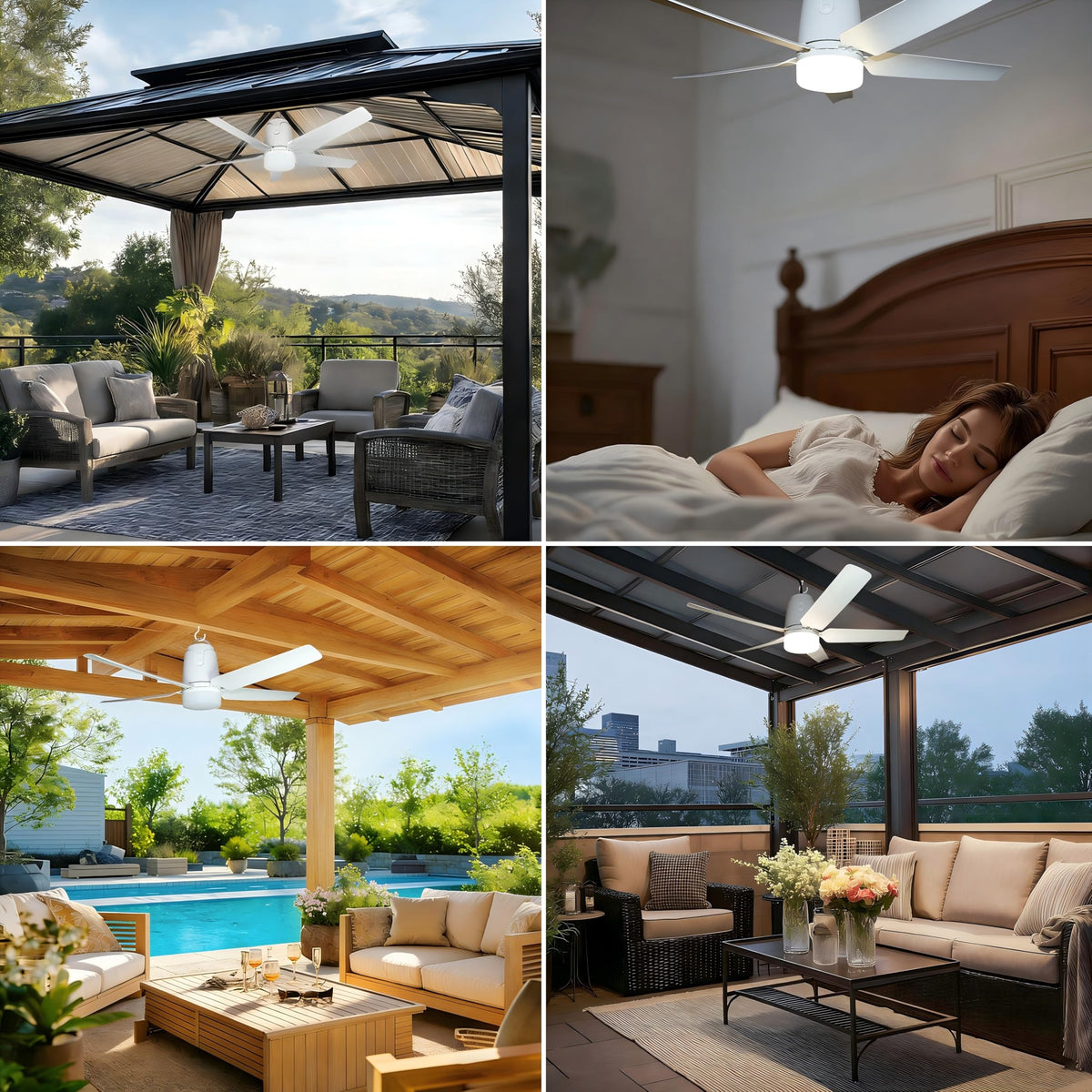 SHUNLEE portable canopy fan with remote for flexible outdoor setups