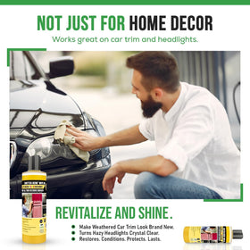 Shutter Renu Wipe On on patio furniture refreshes aluminum surfaces.