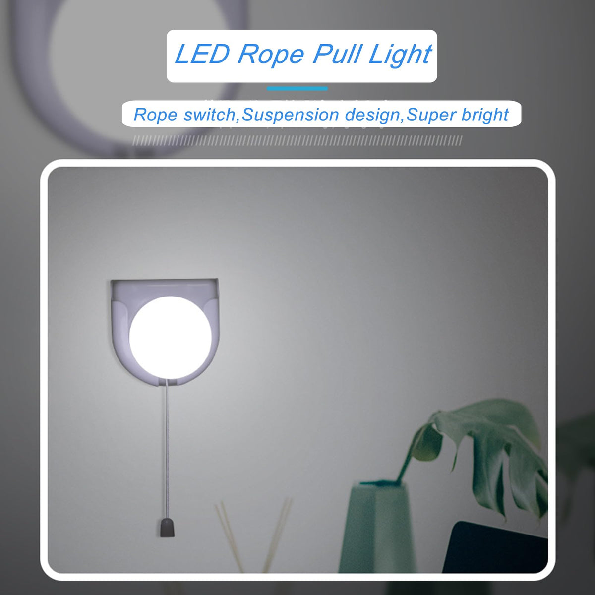 Shuwea pull-chain bedroom light offers independent, convenient lighting.