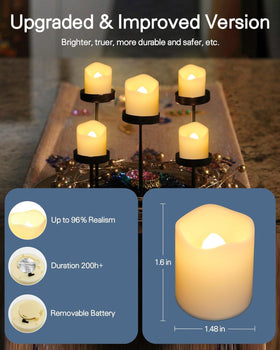 SHYMERY candles for Christmas dining provide cozy illumination.
