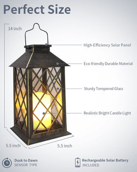 Realistic candle glow from SHYMERY lanterns using SMD LEDs