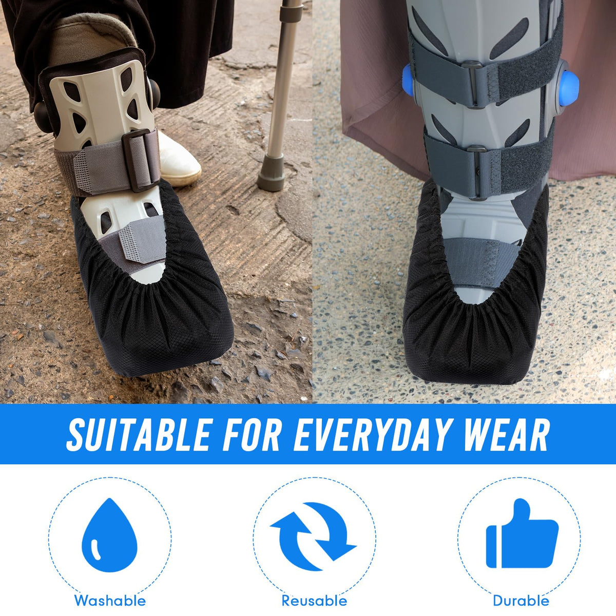 Shyyween boot cover suitable for rain, snow, travel and daily outdoor activities.