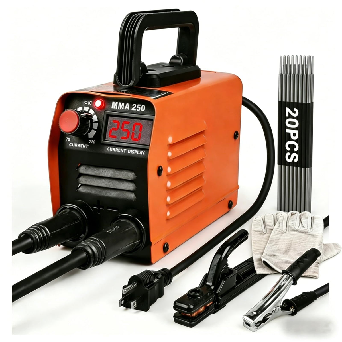 Siasky mini welding machine front view highlighting a compact design for portable projects.