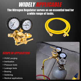 Siasky regulator in use during an AC pressure test