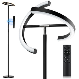 SIBRILLE LED floor lamp with rotatable head for flexible ambient lighting