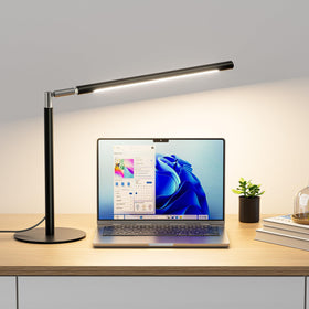 SIBRILLE metal LED desk lamp base provides stable, scratch-resistant support.