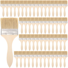 Sibosen 120pcs chip brushes set with 3-inch tips for efficient bulk painting.