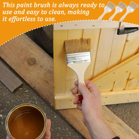 Sibosen wooden-handle chip brush ideal for furniture refinishing.
