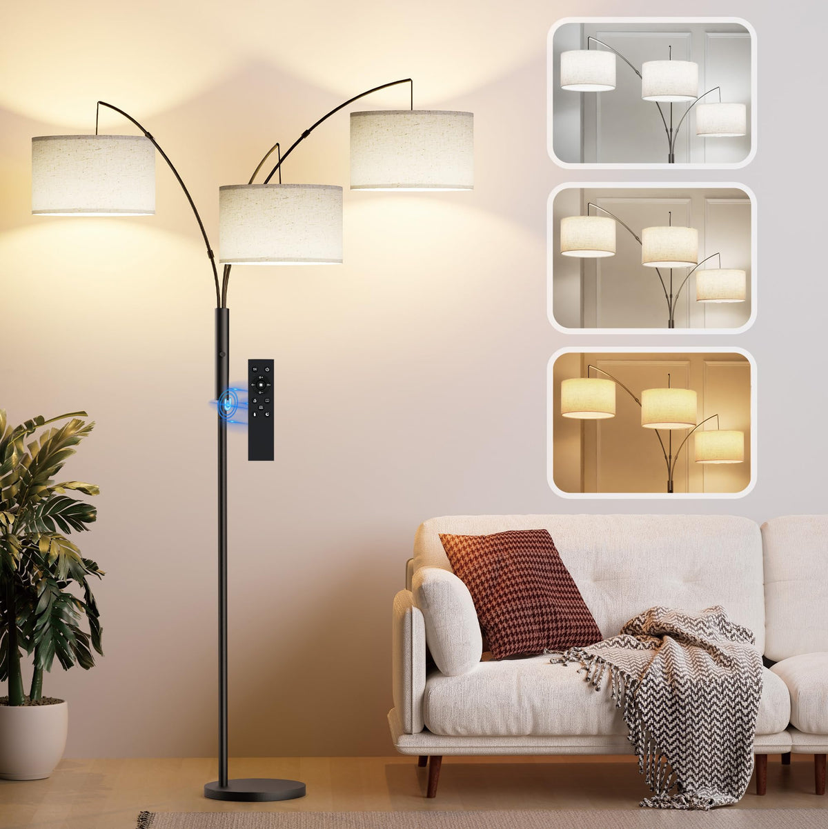 SIBRILLE 27W tree lamp base provides stable support for living spaces.
