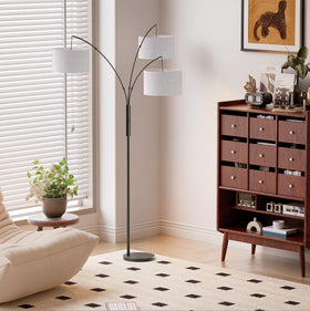 SIBRILLE 27W lamp shown in a living room setup for versatile lighting.