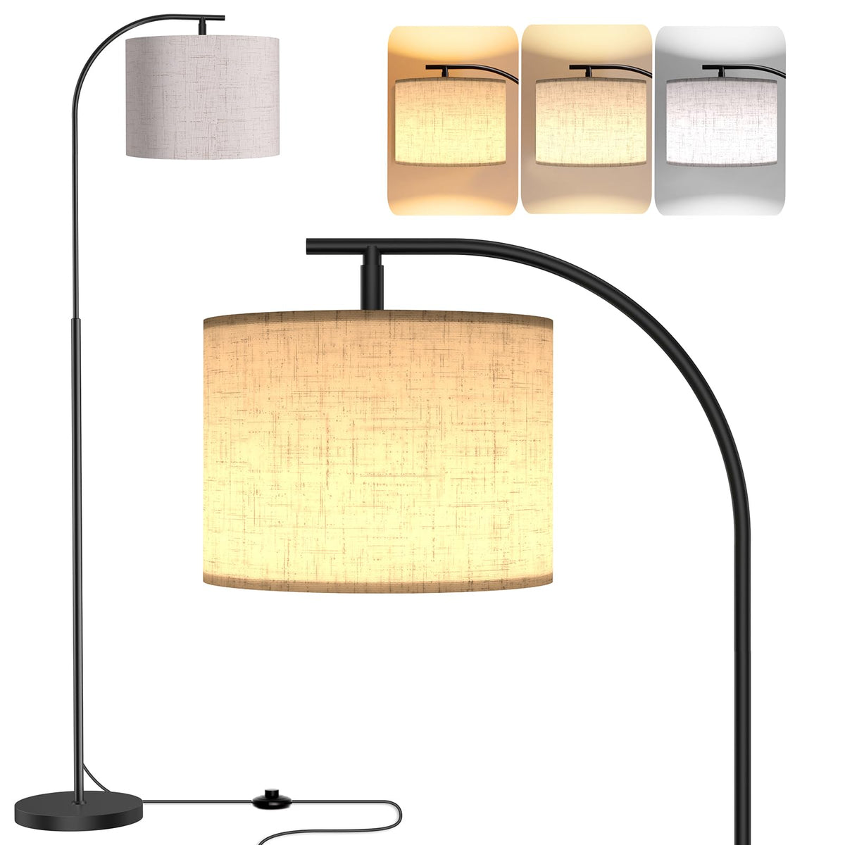 Sibrille easy-install lamp emits warm or bright light instantly.