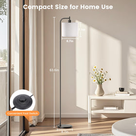 Sibrille floor lamp dimming with 3 color temperatures for mood.