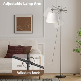 SIBRILLE floor lamp stepless dimming supports gentle evenings and focused work.