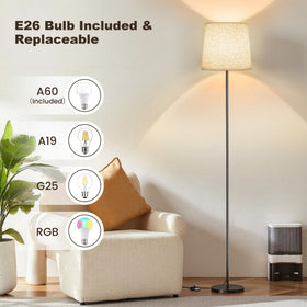 SIBRILLE E26 bulb compatible lamp lets you swap bulbs easily.