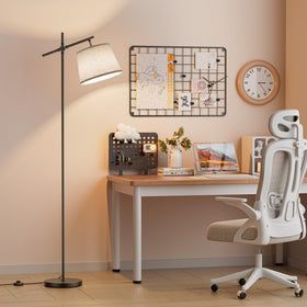 SIBRILLE floor lamp living room scene highlighting versatile decor.