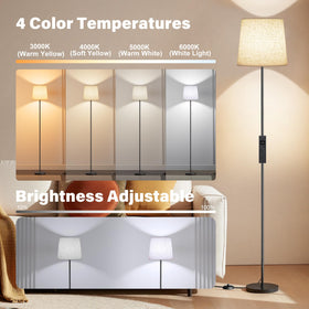 SIBRILLE remote-controlled lamp adds convenient control for cozy reading sessions.