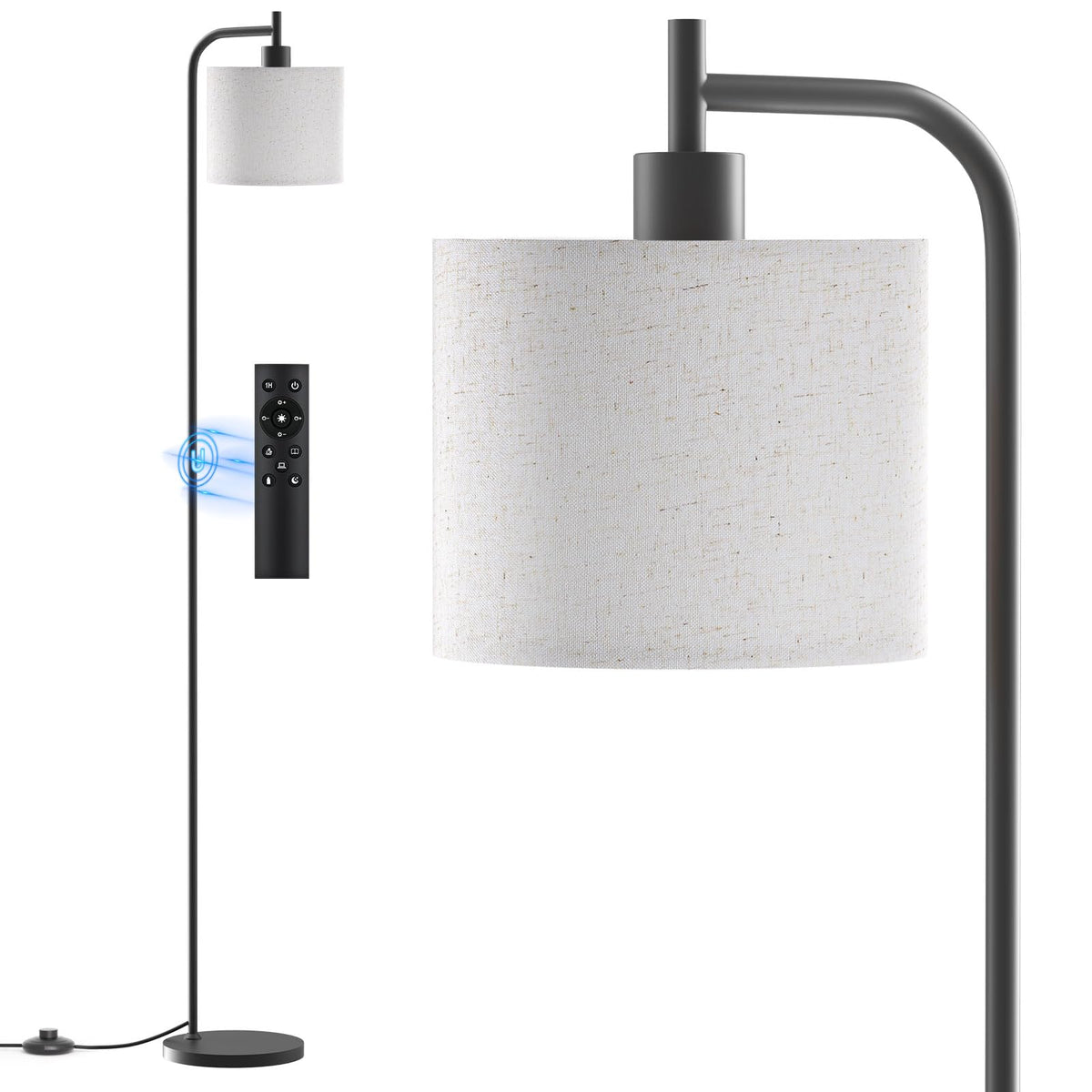 Sibrille floor lamp easy assembly in minutes for instant illumination.