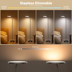 Sibrille torchiere mode uplight for ambient glow