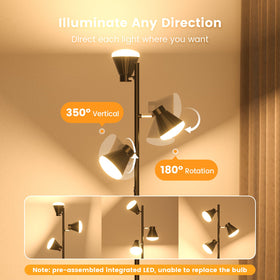 SIBRILLE dimmable LED lamp with four color temperatures for warm or cool scenes