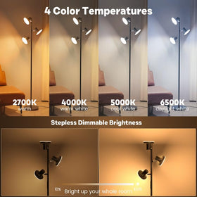 SIBRILLE lamp offers four color temperatures for warm to daylight ambience.