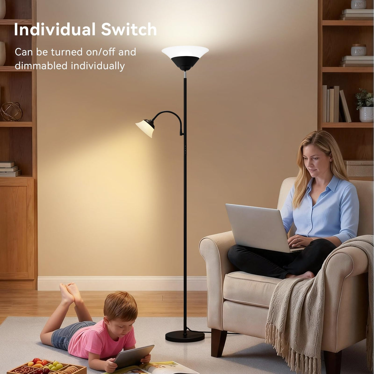 SIBRILLE dual-light control panel lets you tailor mood and focus.