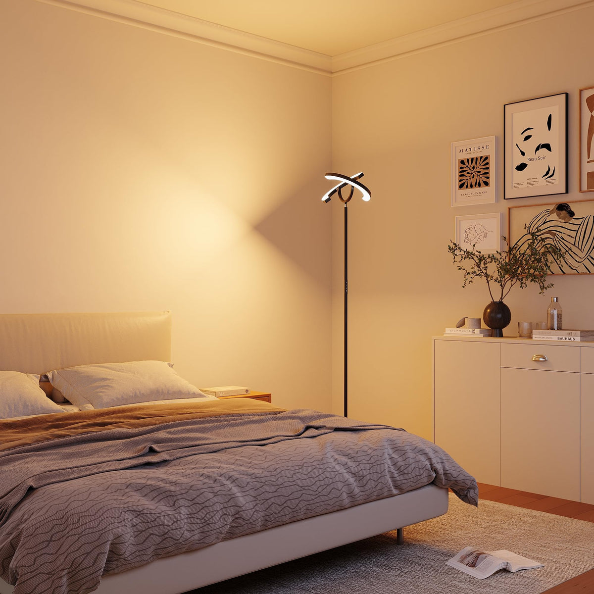 SIBRILLE lamp offers 3000K-6500K range from warm to cool ambience.