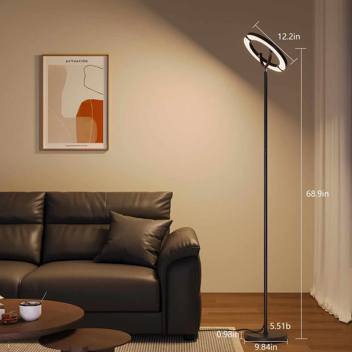 SIBRILLE modern sleek finish complements any living room.