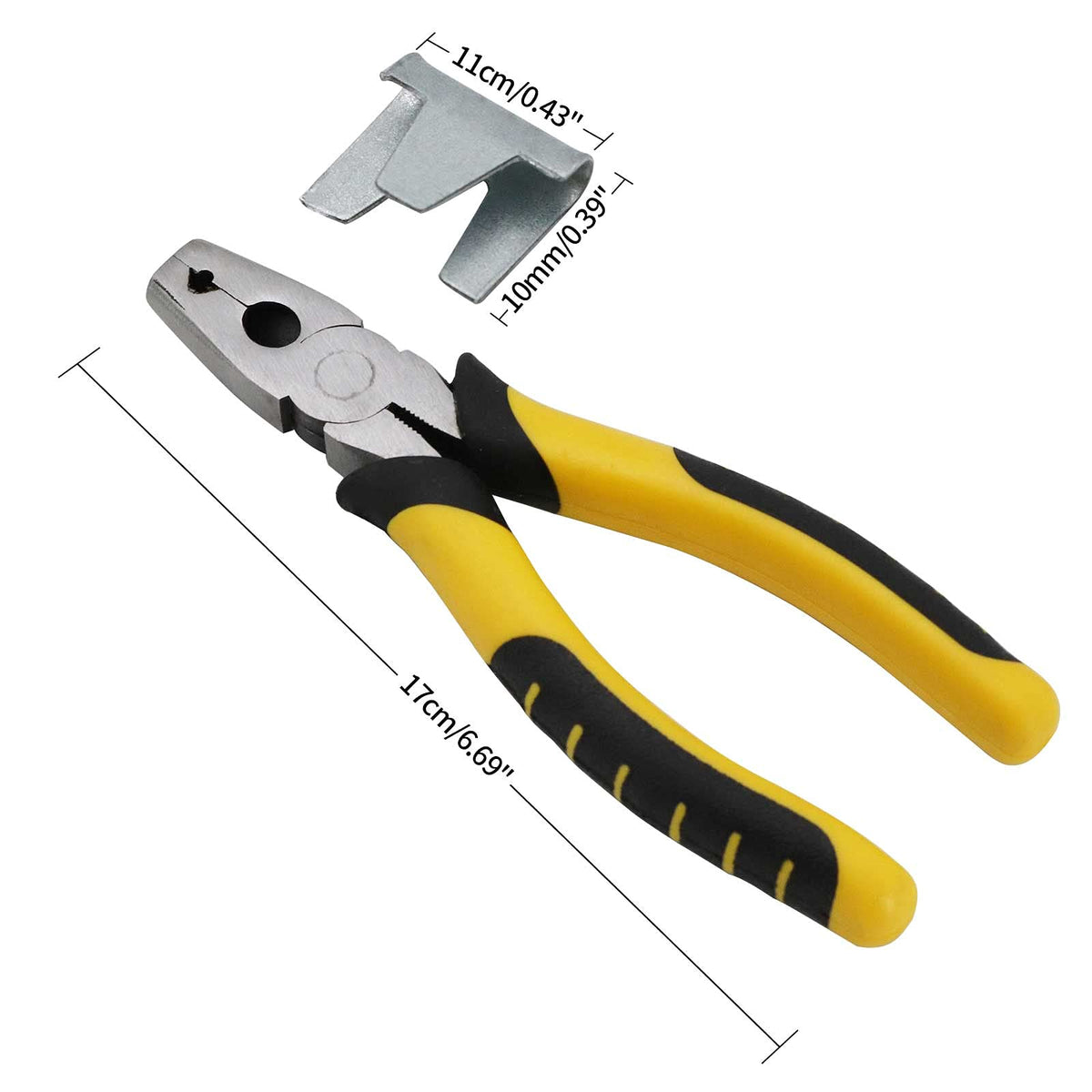 SICHOWEL cage clip pliers in use during installation