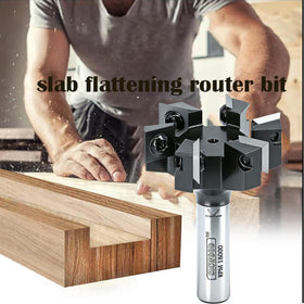SICWOOD planing bit for wood supports clean edges during flattening and rabbeting.