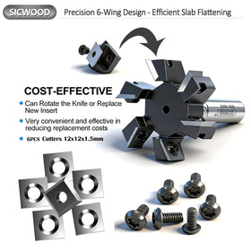 SICWOOD router sled flattening setup demonstrates stable, precise slab leveling.
