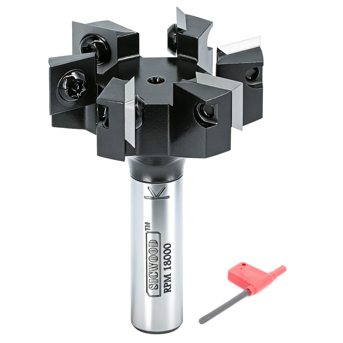 SICWOOD slab flattening bit with 2in diameter and 6 wings delivers smooth, accurate surface flattening.
