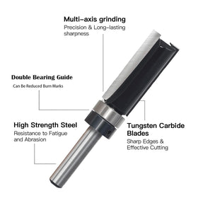 SICWOOD router bits with wide chip evacuation improve cutting efficiency.